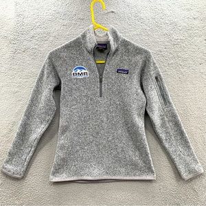 PATAGONIA Common Threads Logo Gray Knit 1/4Zip Better Sweater Pullover Jacket XS